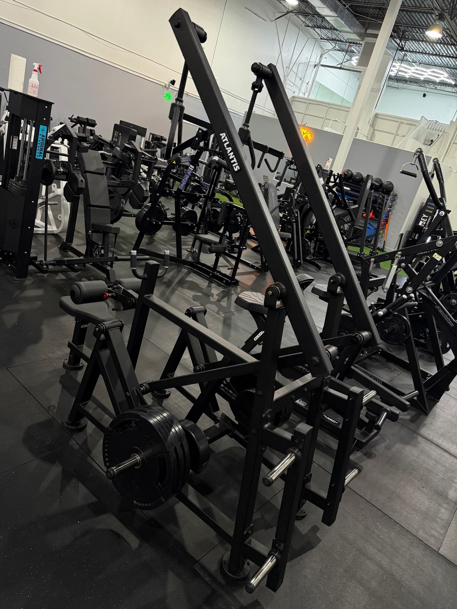 Specialty strength equipment on The Lions Den Boca training floor